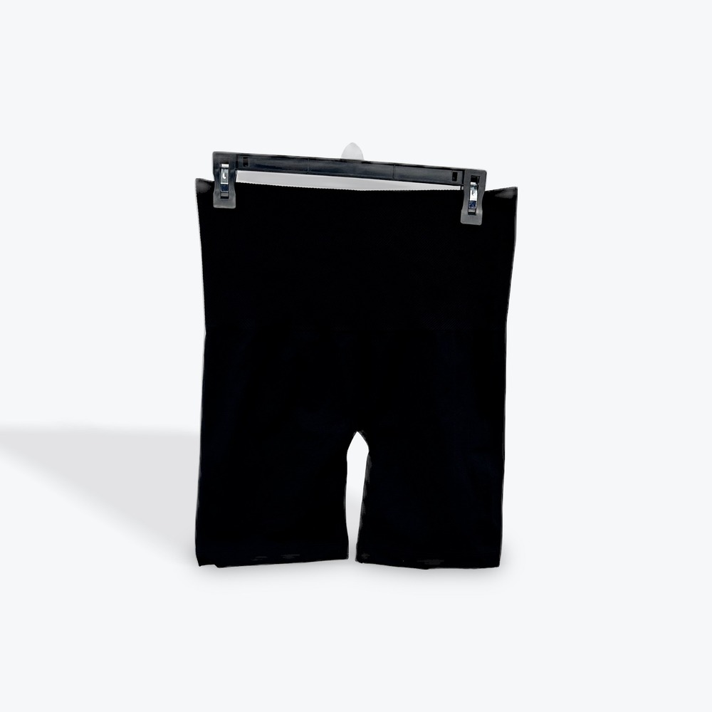 ASSETS by SPANX Women's Black High Waist Shaping‎ Compression Shorts XL